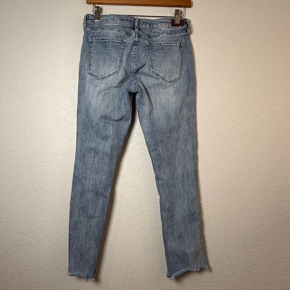 Dear John American Classic Distressed Jeans Size 26 Raw Hem Zipper Ankle - Picture 7 of 9